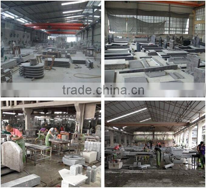 angel granite polished black funeral monument