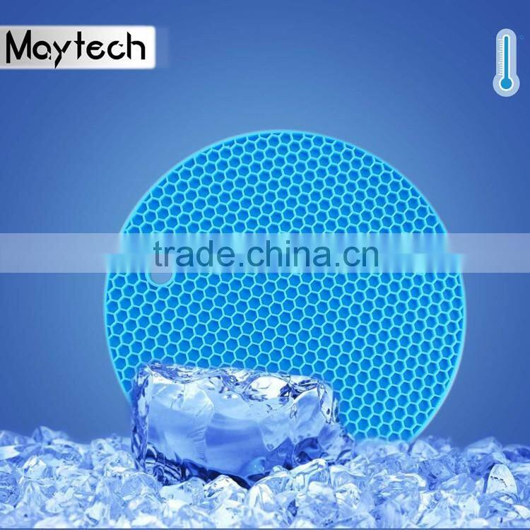 Hot sale food grade round silicone mat with custom printing