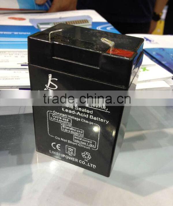 Sealed 4V6Ah Rechargeable Lead Acid Battery