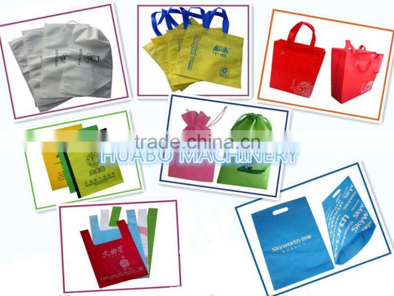 Nonwoven Fabric Box Bag Making Machine With Handle Sealing Attached