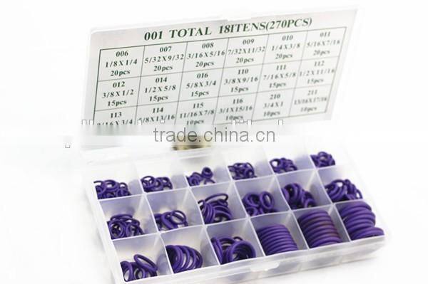 automotive truck air conditioning sealing elements rubber O ring repair kits