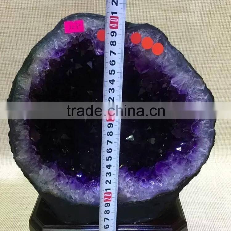 High Quality Natural Brazil Amethyst Geode Purple Quartz Crystal Large Geode for Sale