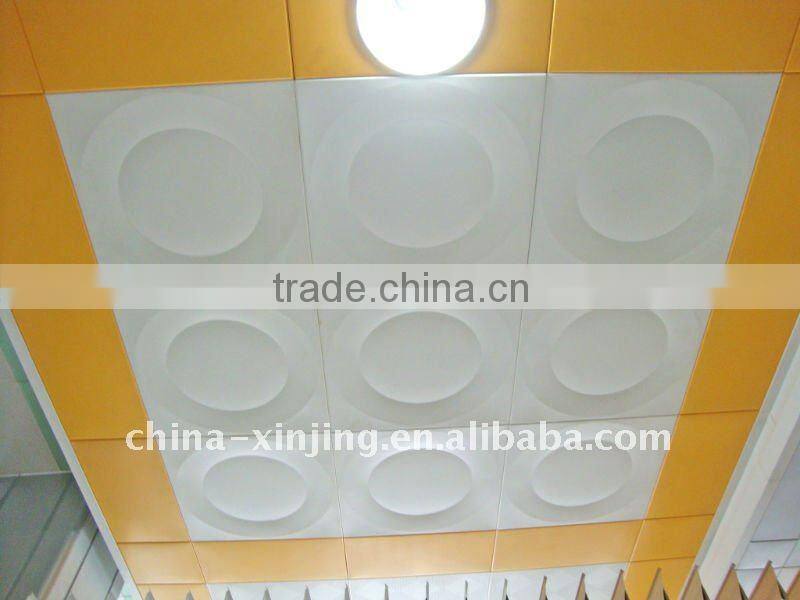 (new product) square metal ceiling tile/lotus pattern
