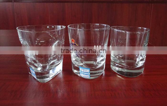 handmade drinking glasses whisky cups 9oz decaled logo