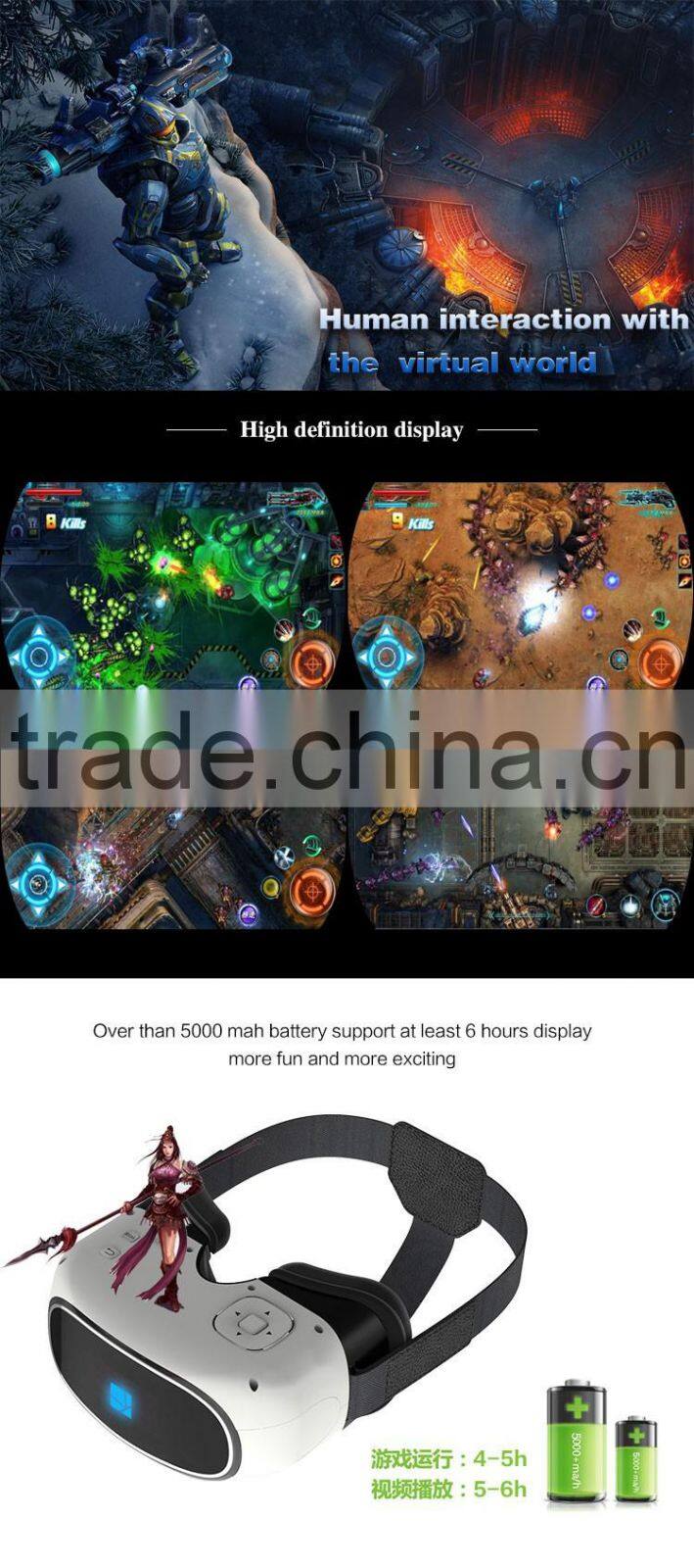 G200 VR Glasses All In One Virtual Reality 3D Glasses With 1080p Screen With Bluetooth Gamepad Home Theatre Games Vr