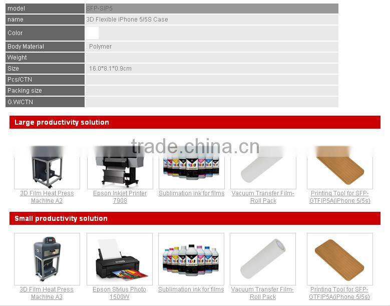 3D PoyFlex Phone cases for Samsung S5