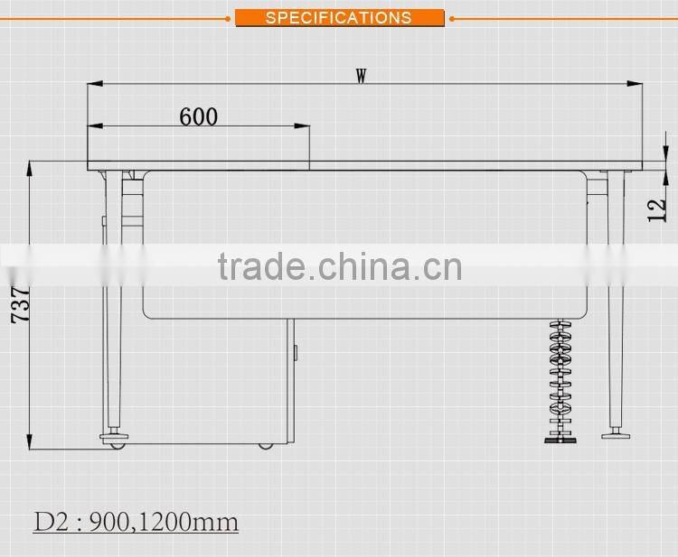 popular modern office furniture glass office desk