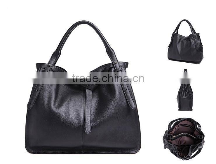 Wholesale women leather carrier bag private label handbags leisure travel book bag