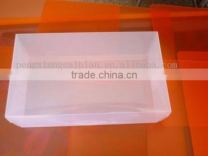 plastic clear shoe box