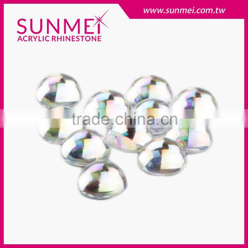 Fancy Color Flatback Non Hot-Fix Plastic Rhinestone Embellishments for Flip Flops Wholesale