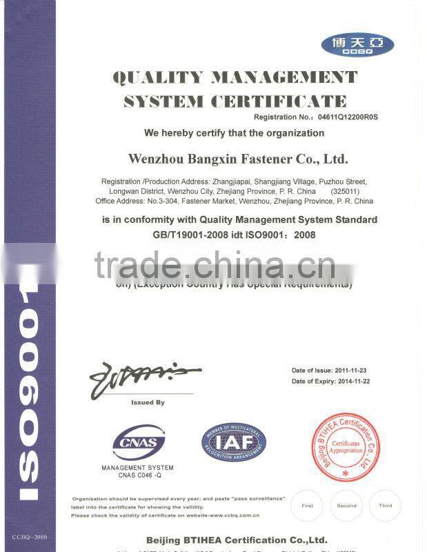 stainless steel Cross Recessed Raised Countersunk Head Wood Screws DIN7995