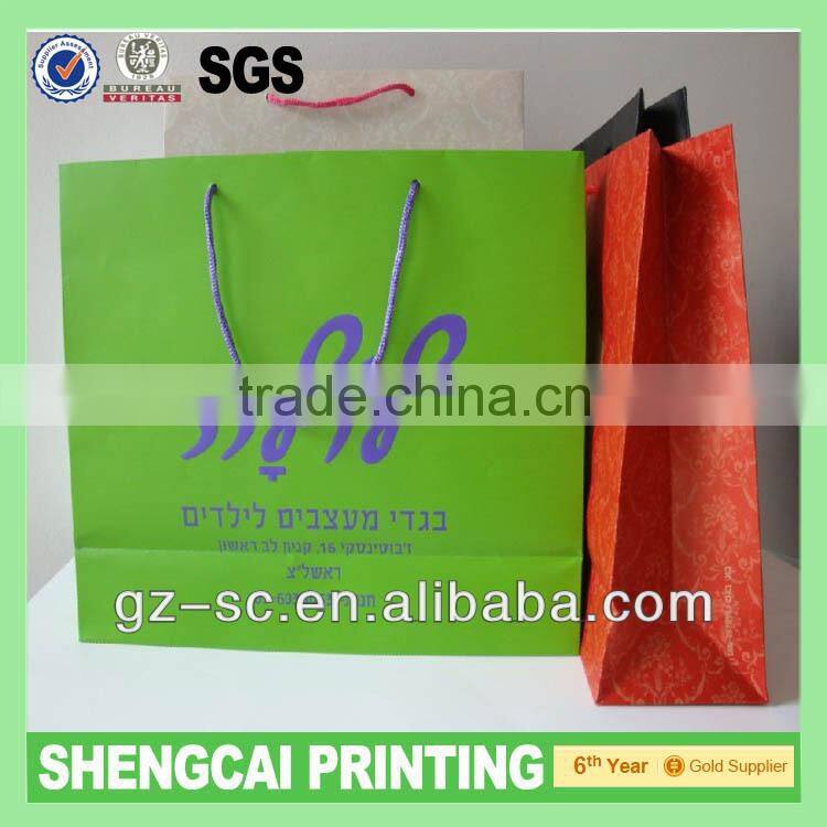 Brown Craft paper bag with sivler foil logo