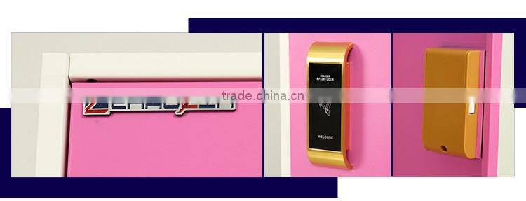 4-door employee steel locker stainless metal office locker furniture kd structure clothes locker with electronic lock