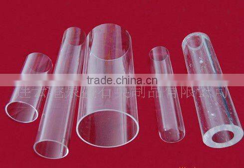 Double Holes Big/Large Diameter Clear/Transparent Fused Quartz glass Tube