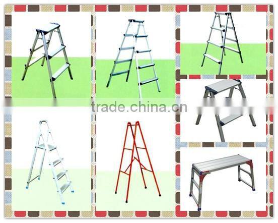 Foldable two step aluminum ladder