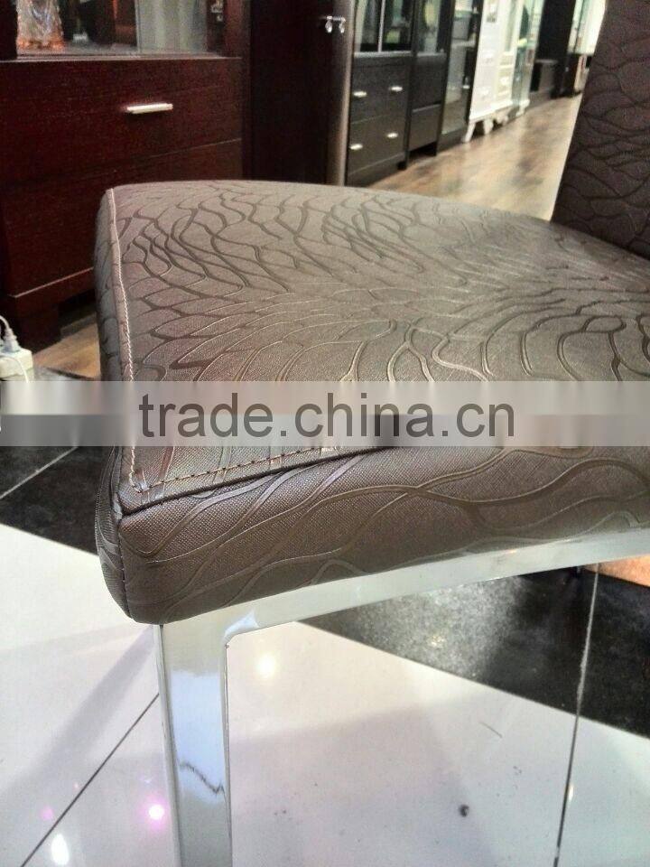 TB elegant modern dining chairs pu living room chair with pu leather