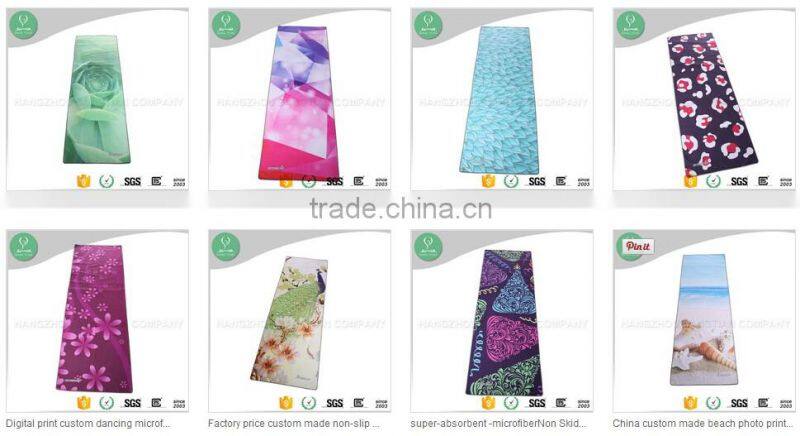 New brand natural fiber absorbent cheap gym yoga towels in bulk