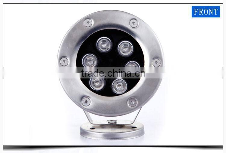 6w 24v LED Underwater Flood Light IP68 Waterproof Landscape Fountain Light Warm White