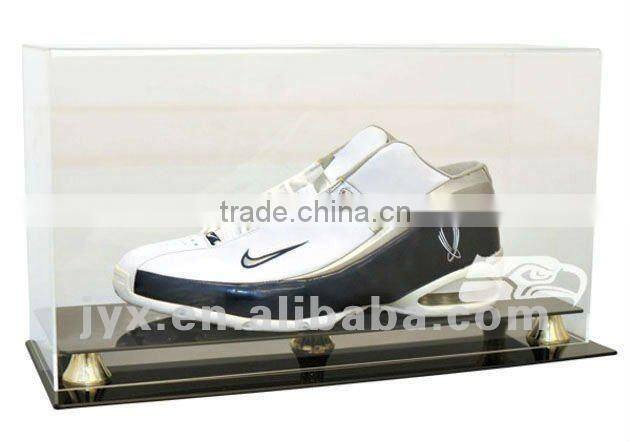 Hot sell black acrylic shoes stand with SGS certification