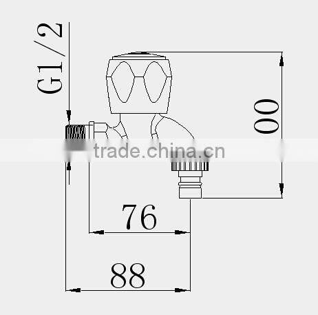 ABS plastic single cold water faucet