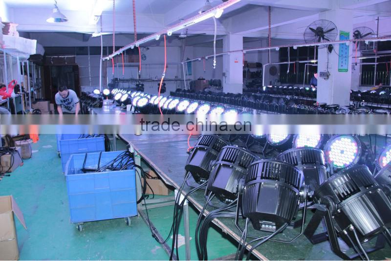 led stage wash light 54pcs*3w RGB 3in1 6000K waterproof IP67 led par light