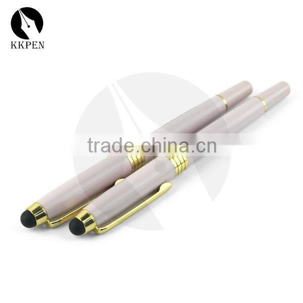 KKPEN fashion 2 in 1 ballpen stylus touch pen with your logo