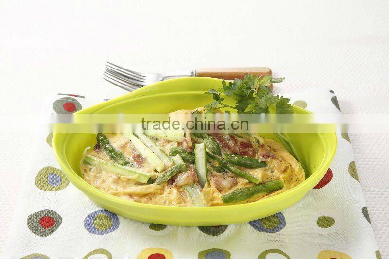 Food grade portable microwave silicone food steamer