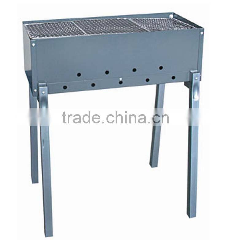 Steel Metal Type simple rectangle bbq grill