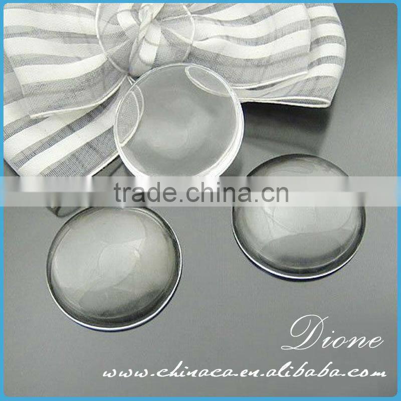 38mm (1.5") Crystal Clear Glass Cabochon Tiles - Perfect for our 1.5 Round Bezel Pendant Trays