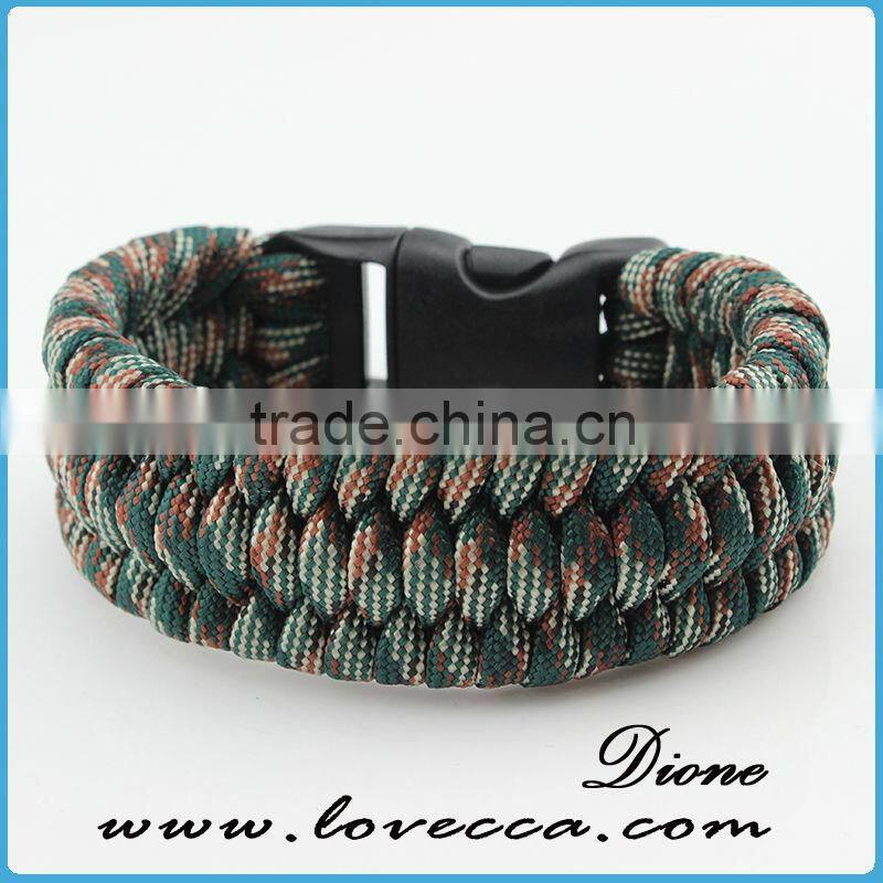 Mix color Military color bracelet 3 color paracord bracelet with logo