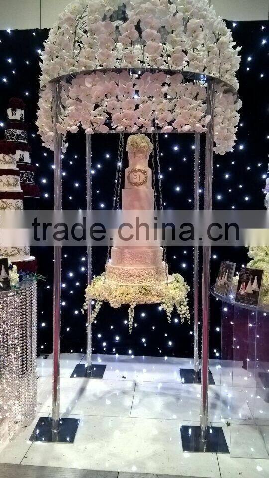 2016 hot sale hanging wedding cake stand