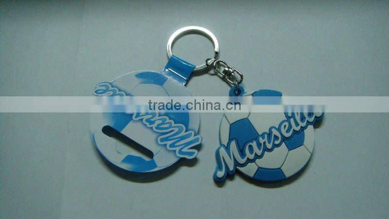 sports soft pvc keychains