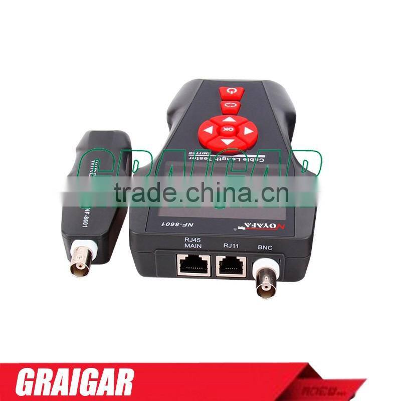 Original Noyafa English version Multi-functional Network Cable Tester LCD Cable length Tester Breakpoint Tester NF-8601A