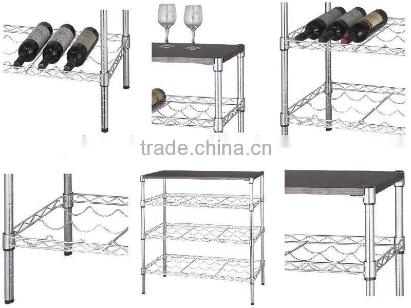 PF-WR09 4 tier metal wire wine rack