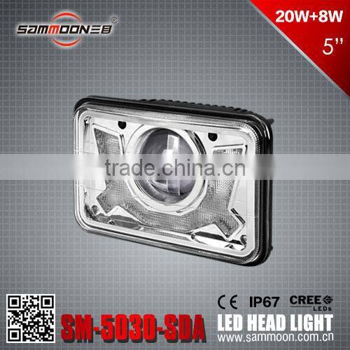 SM-5030-SDX 5 Inch Round LED Head Light DRL sammoon