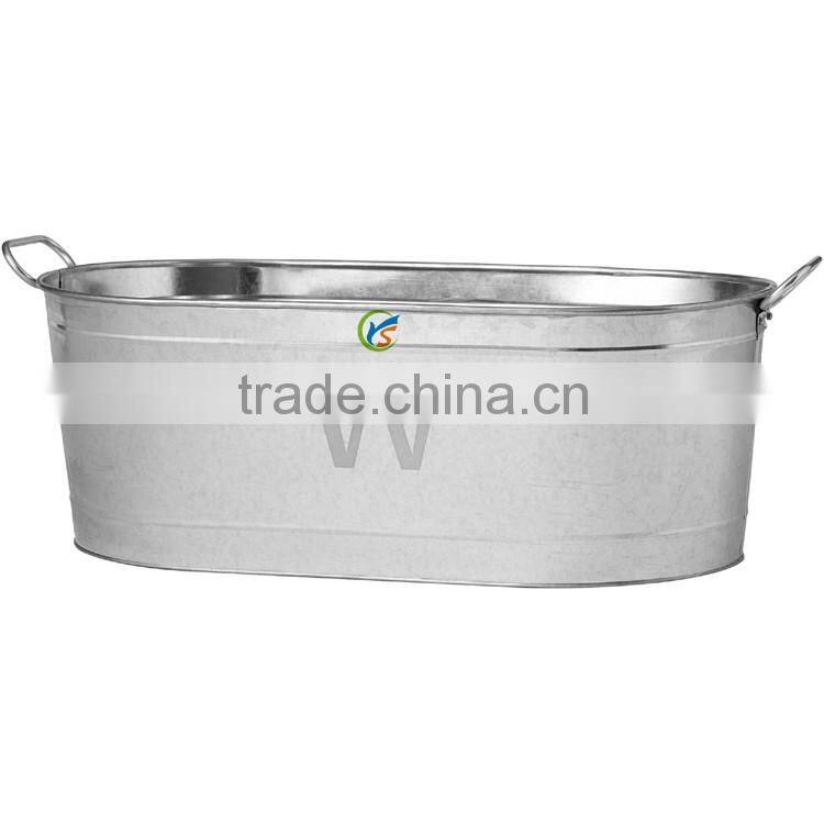 Large Metal Personalized Beverage Galvanized Tub