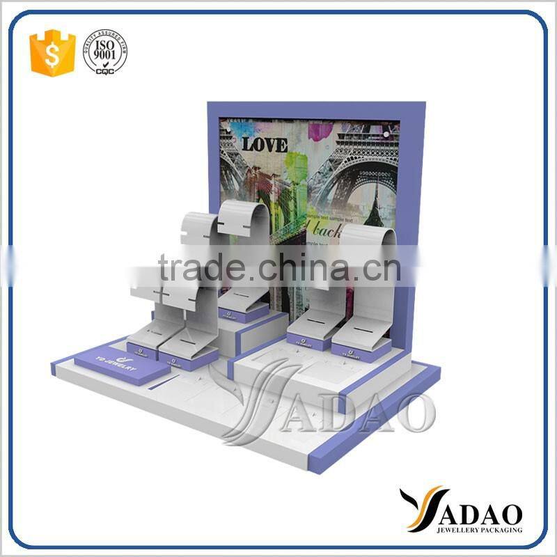 Customized and design with your logo acrylic cosmetic makeup jewelry display stand