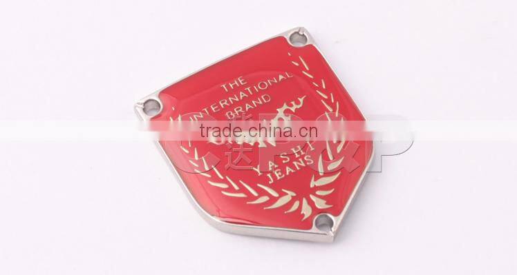 Craft Zinc Alloy Metal Logo Bag Accessory Badge