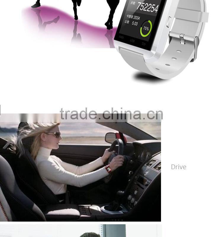 Cheapest touch screen u8 smart watch, phone calling smart bluetooth watch, bluetooth smart watch u8 for iPhone