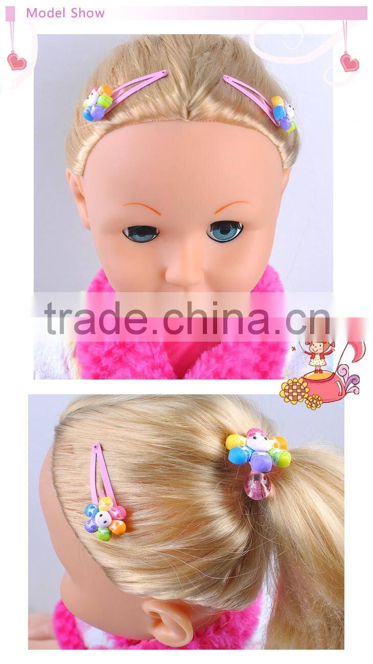 Children Kids Girls Flower Kids Hair Accessories Topknot