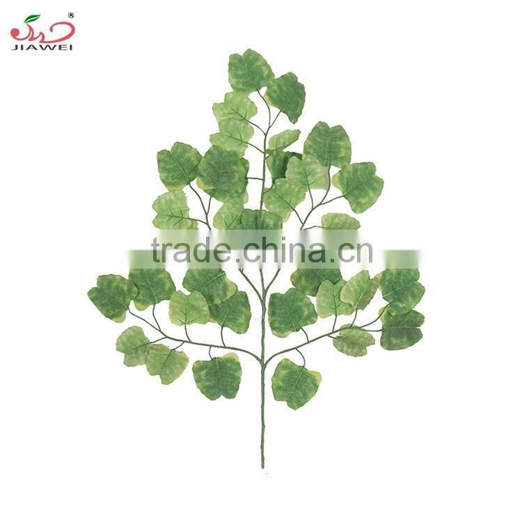 2016 hot sale decorative artificial leaves ginkgo leaf home decoration