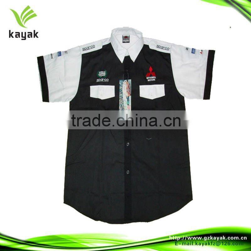 Red long sleeve motorbike racing suits/racing crew shirts