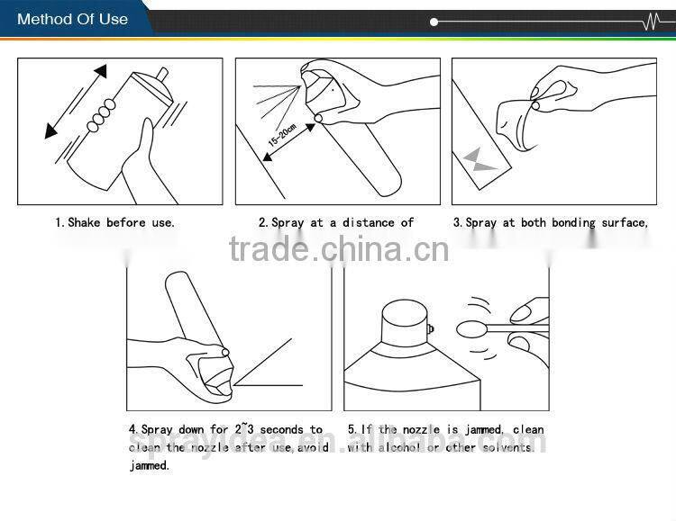 2014 hot selling GUERQI218 spray adhesive super glue for sofa