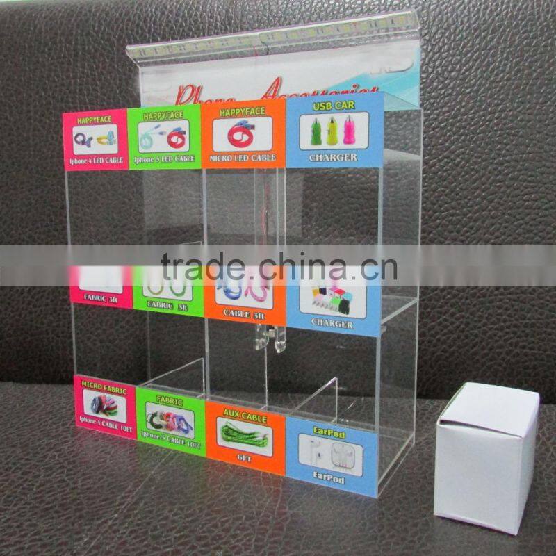 SSW-CA-101 Acrylic Head-set Counter Top Display with LED lights