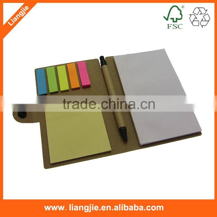 Customized Sticky Notepads /Pet/memo pads with PU Calendar Holder