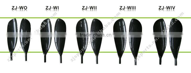 Carbon Oval Shaft Kayak Paddle with Two Piece Blades