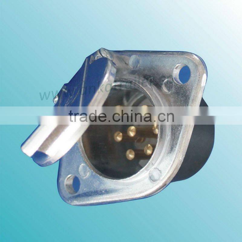 electrical power socket,multi-function socket,waterproof plug and socket with 7 pin