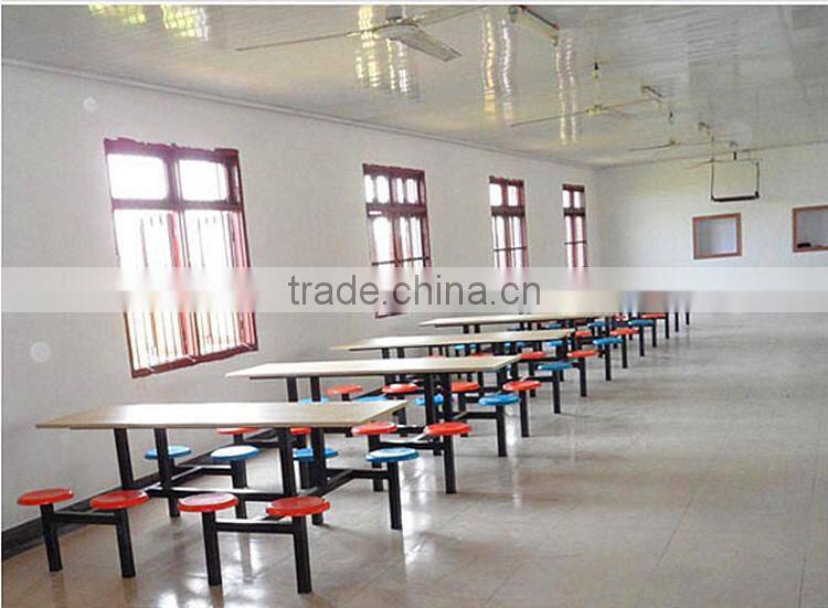 Tengya Restaurant Fiberglass School Canteen Table and Chair Dining Hall Furniture