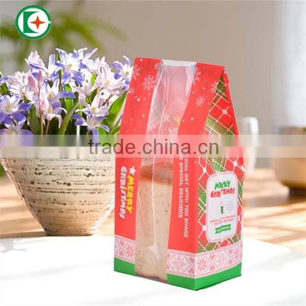 PE coated craft paper bread bag with window wholesale for children