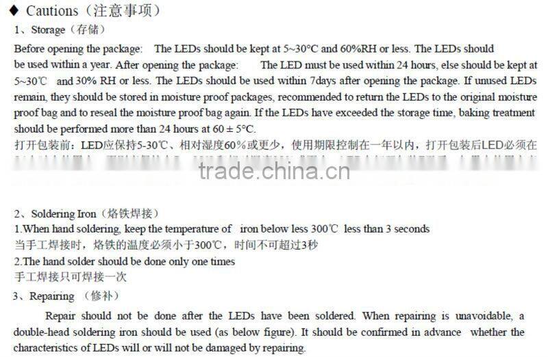 manufacturer bulk sale high lumens 3.0-3.2V 0.2W 24-26lm 21-23V 0.5W 50-60lm 2835SMD LED lamp